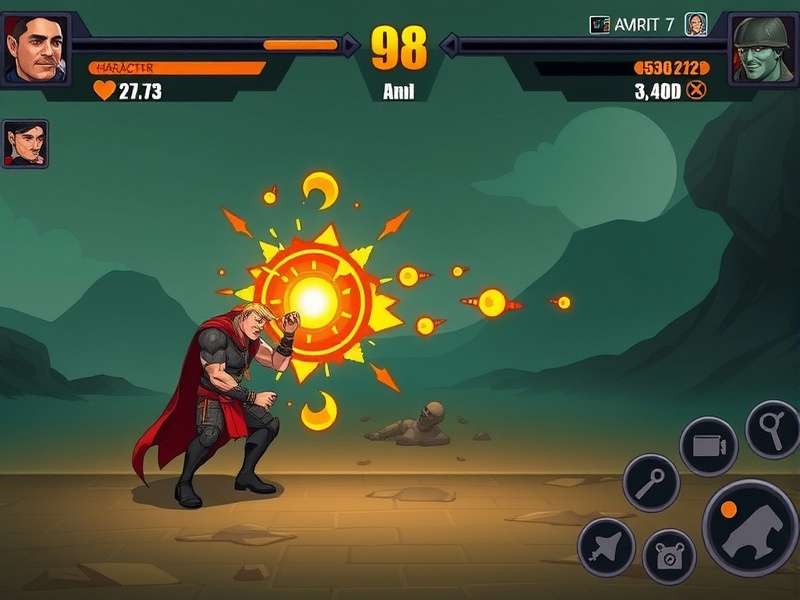 Resolute Brawler gameplay screenshot showing combat action