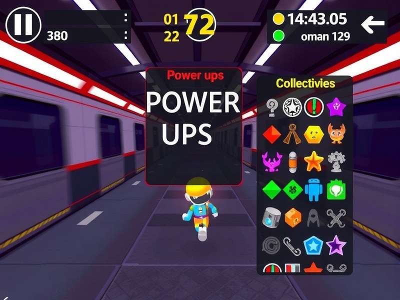 Metro Sprint Hero Gameplay Metro Sprint Hero gameplay screenshot showing character running through metro station