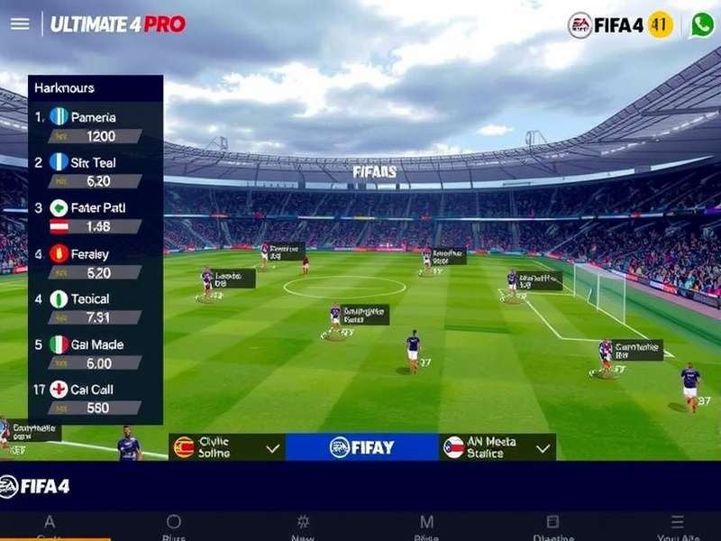 FIFA Online 4 Pro - Team Management Interface FIFA Online 4 Pro team management interface
