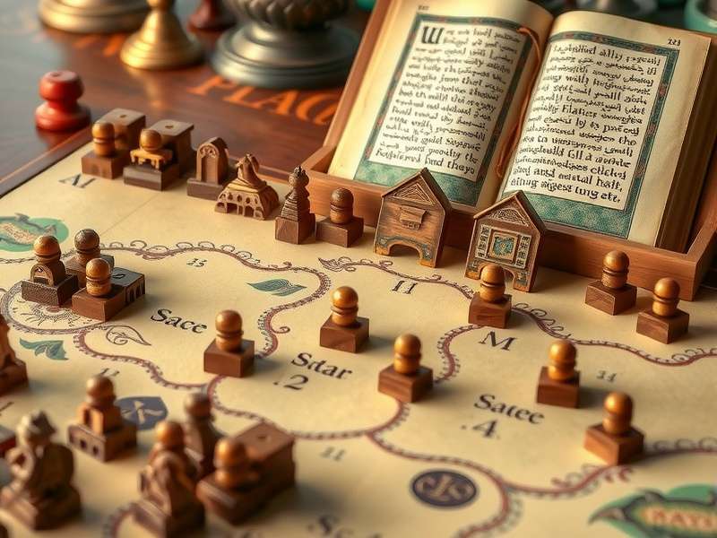 Historical Depiction of Sacred Land Pursuit Ancient manuscript depicting Sacred Land Pursuit gameplay