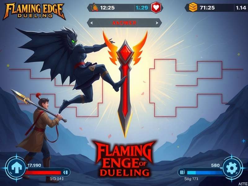 Flaming Edge Dueling Tournament Mode Flaming Edge Dueling tournament mode interface showing bracket competition