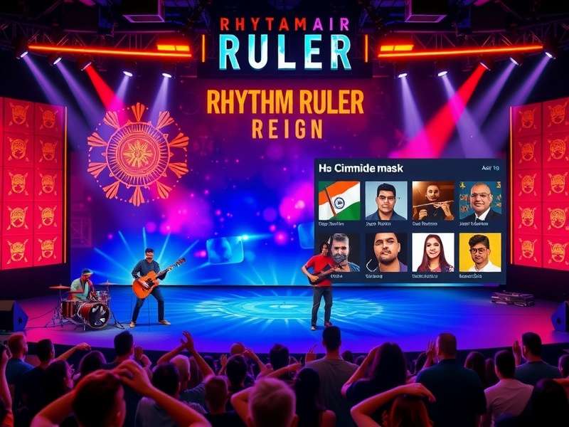 Rhythm Ruler Reign Music Library Rhythm Ruler Reign music selection screen showing diverse Indian genres