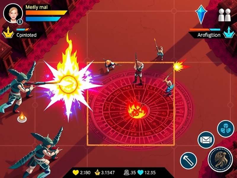 Inferno Pyro Commander Intense Combat Scene Inferno Pyro Commander gameplay screenshot showing combat action