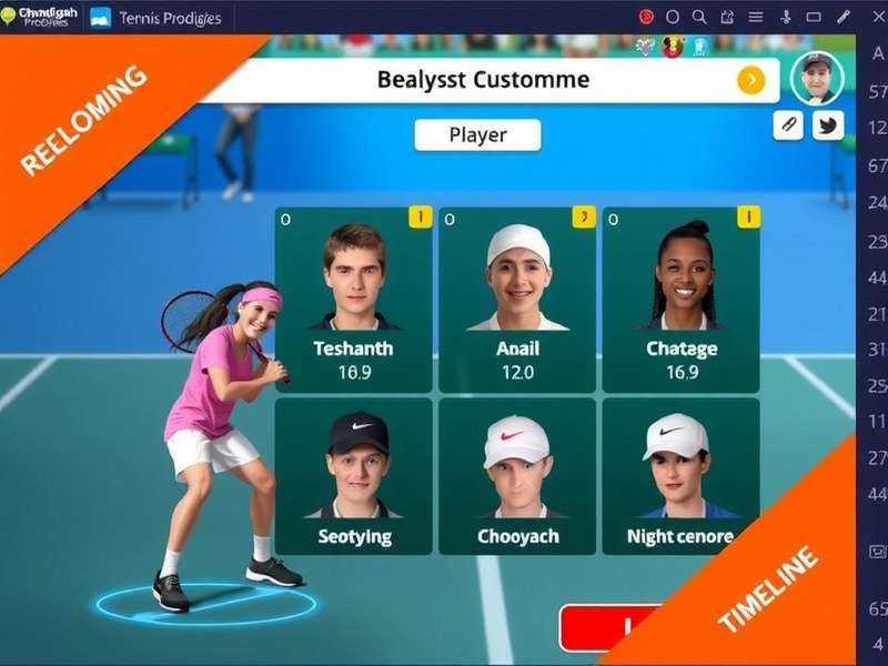 Chandigarh Tennis Prodigies Game Interface Chandigarh Tennis Prodigies Game Screenshot