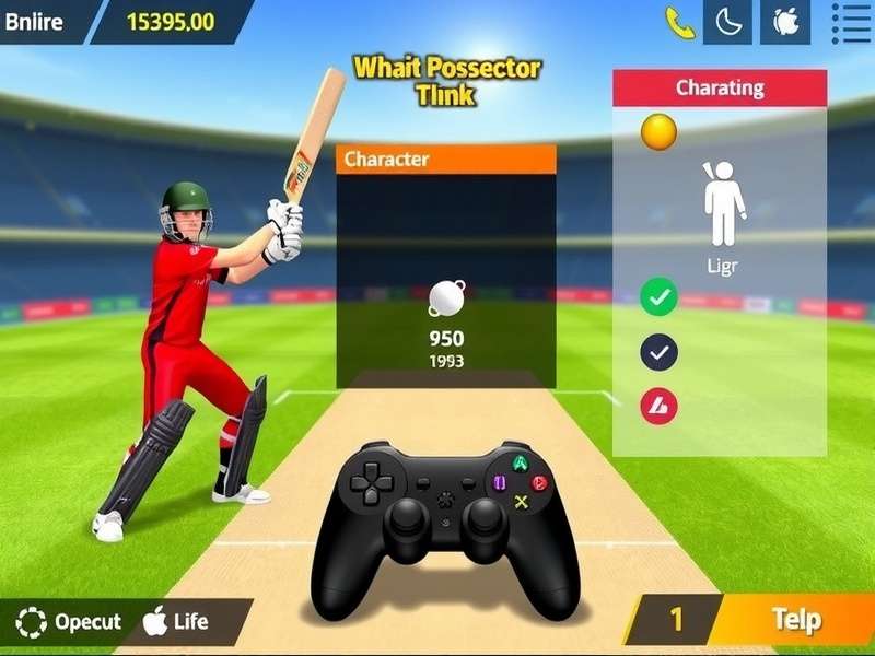 Game Controls Interface Cricket Pro Splash Champion control interface demonstration