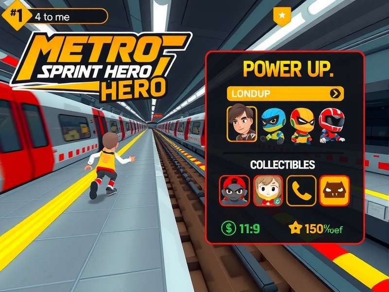 Character Roster in Metro Sprint Hero Metro Sprint Hero character selection screen