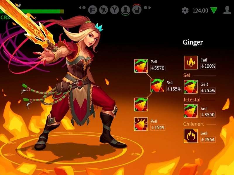 Character Customization in Ginger Blast Warlock Ginger Blast Warlock character customization screen