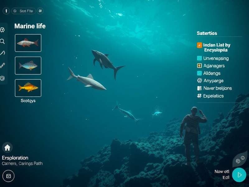 Indian Marine Odyssey gameplay screenshot showing underwater exploration