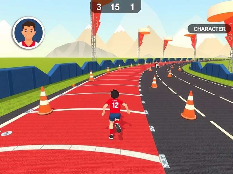 Challenging Race Track in Gulaal Sprint Master Gulaal Sprint Master race track with obstacles