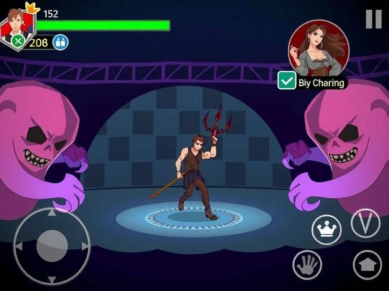 Curse Breaker Phantom Fight gameplay screenshot showing character battling phantom entities