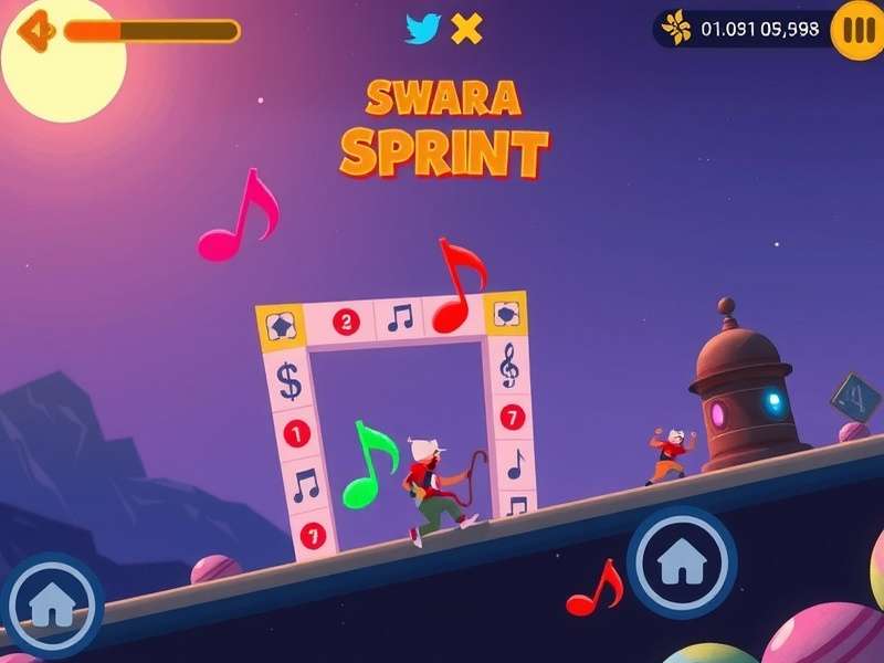 Swara Sprint Visual Design Elements Swara Sprint visual design showcasing Indian artistic elements