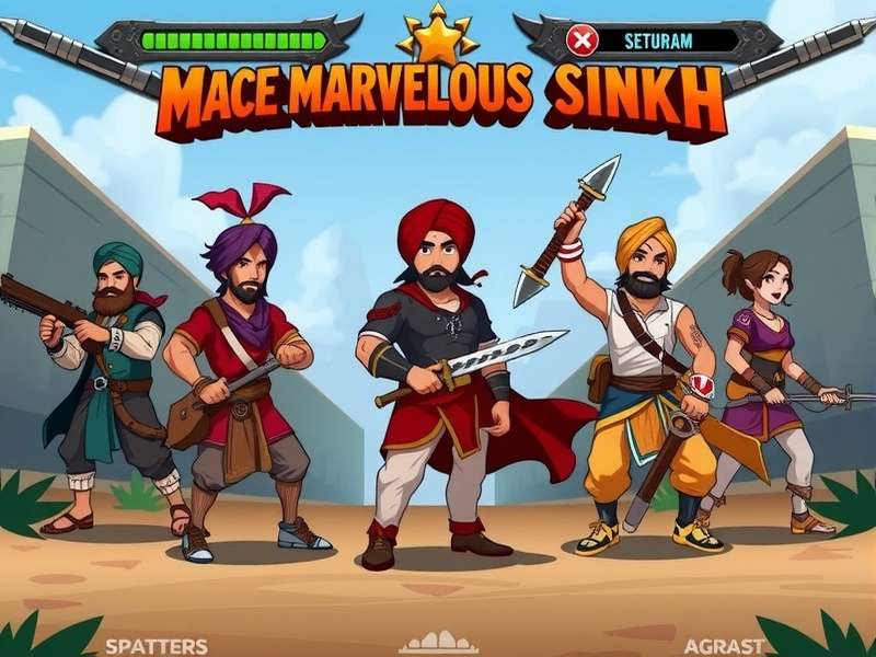 Mace Marvelous Sikh Main Characters Mace Marvelous Sikh character lineup