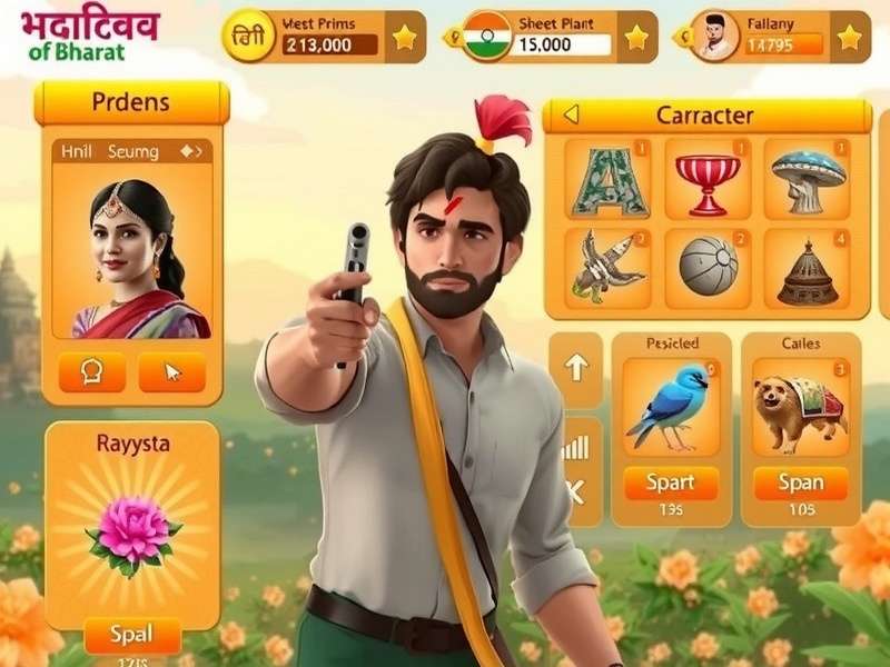 Character Customization in Sweet Odyssey Of Bharat Character customization options in Sweet Odyssey Of Bharat