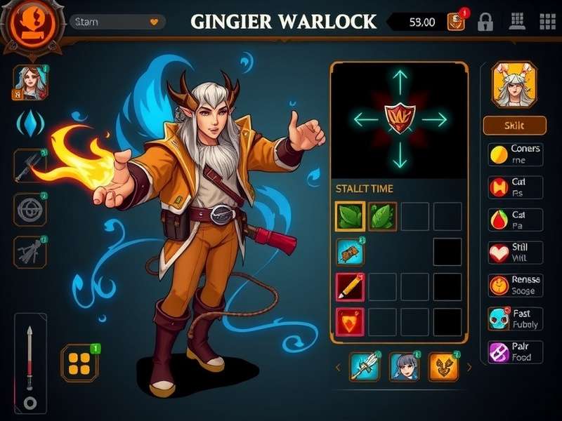 Skill Tree Strategy in Ginger Blast Warlock Ginger Blast Warlock strategy guide showing skill tree