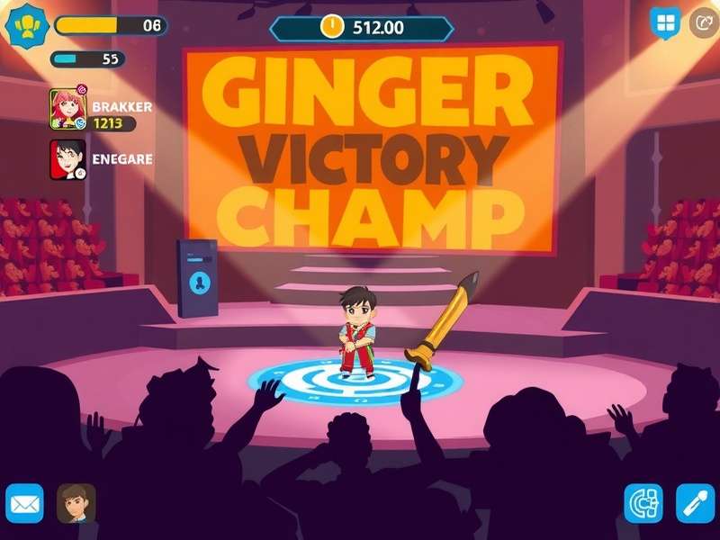 Ginger Victory Champ Character Selection Screen Ginger Victory Champ gameplay screenshot showing character selection