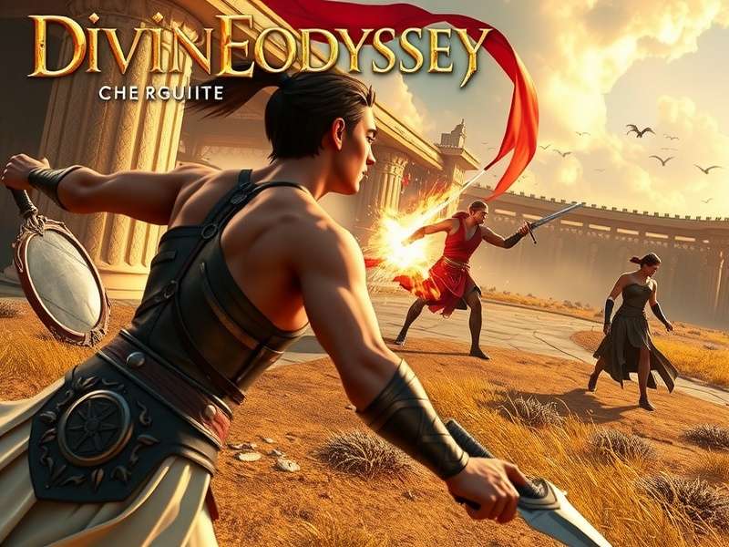 Divine Crown Odyssey - Mythological Narrative Divine Crown Odyssey story scene showing mythological characters