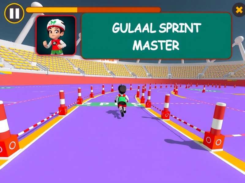 Character Selection in Gulaal Sprint Master Gulaal Sprint Master character selection screen