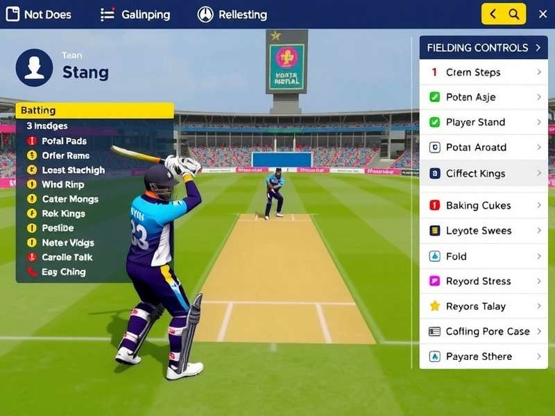 Kolkata Kings Heroic Stand Batting Interface Kolkata Kings Heroic Stand gameplay screenshot showing batting interface