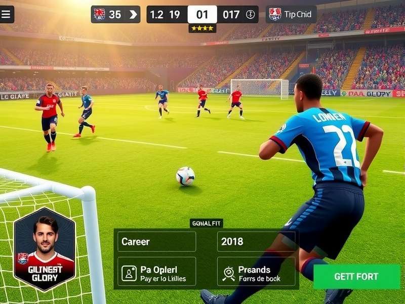 Goal Glory Competitive Esports Scene Goal Glory esports tournament with professional players competing