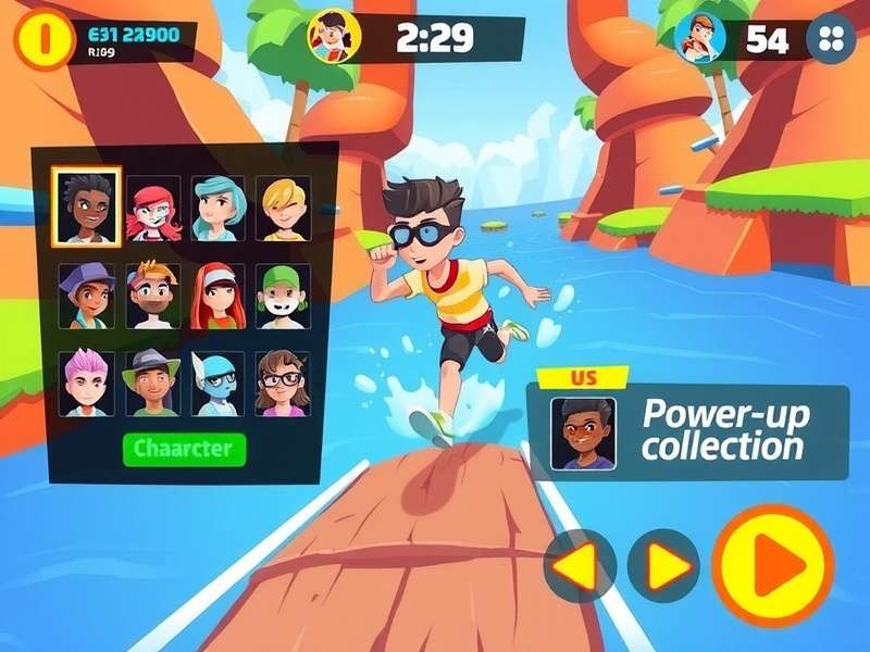 Splash Run Ace Gameplay Splash Run Ace gameplay screenshot showing character running through colorful environment