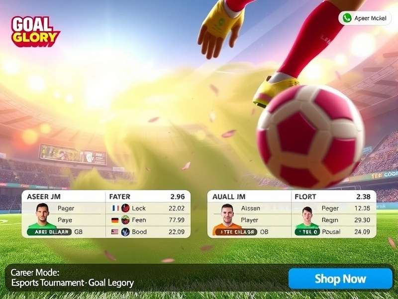 Goal Glory Career Mode Depth Goal Glory career mode interface showing player management options