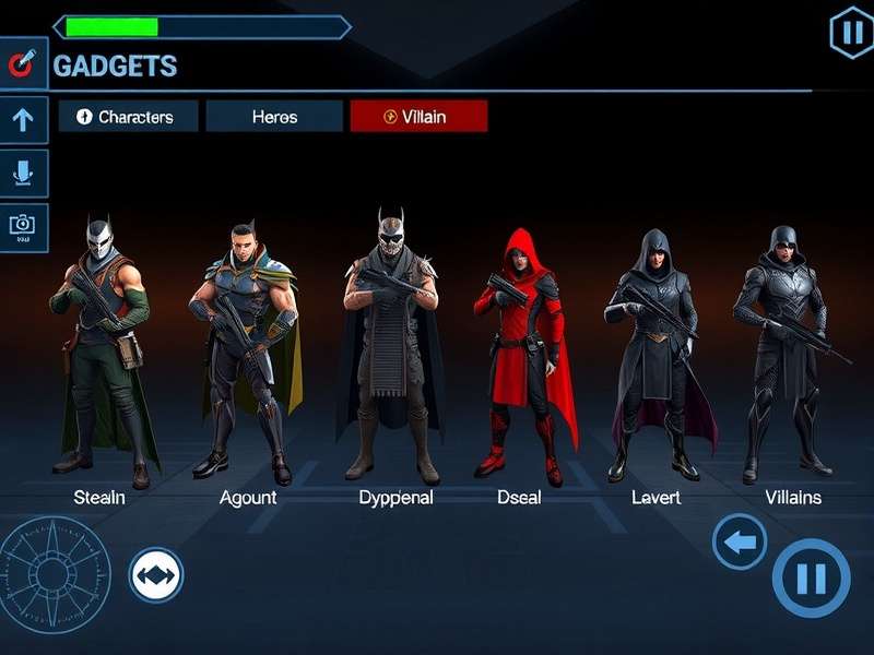 Gadget Selection in Shadow Assault Phantom Shadow Assault Phantom gadget selection interface