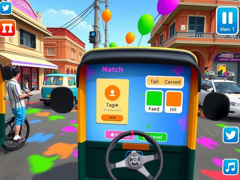 Rickshaw Customization Options Rickshaw customization screen in Rickshaw Adventure Master