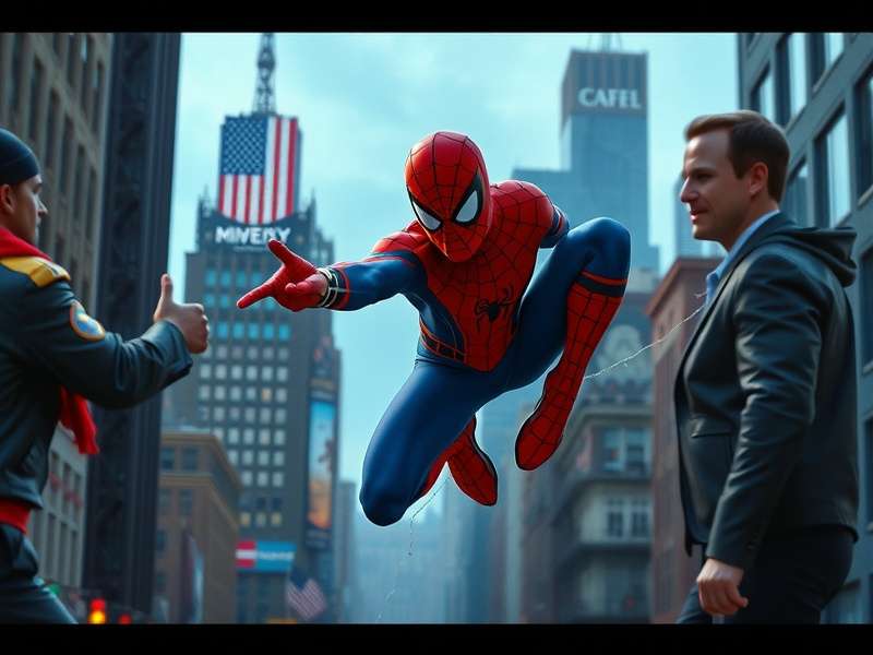 Spider Man facing off against iconic villains