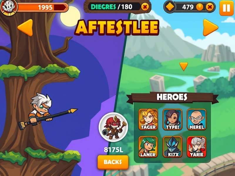 Abdul S Fantasy Flee gameplay screenshot showing character and environment