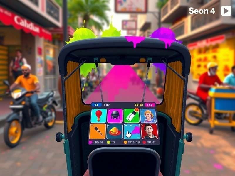 Festival Events in Rickshaw Adventure Master Rickshaw Adventure Master festival event showcasing Holi celebrations