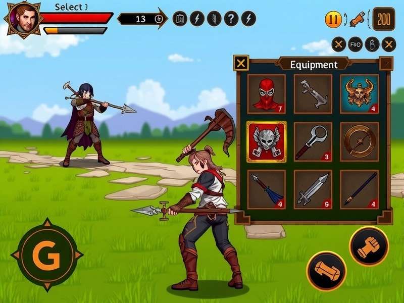 Spear Warrior Equipment System Spear Warrior equipment upgrade interface