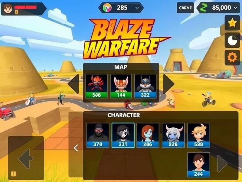 Blaze Warfare Strategic Map Overview Blaze Warfare Map and Game Interface