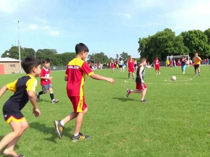 Traditional Dal Hurrier gameplay Children playing Dal Hurrier in an open field