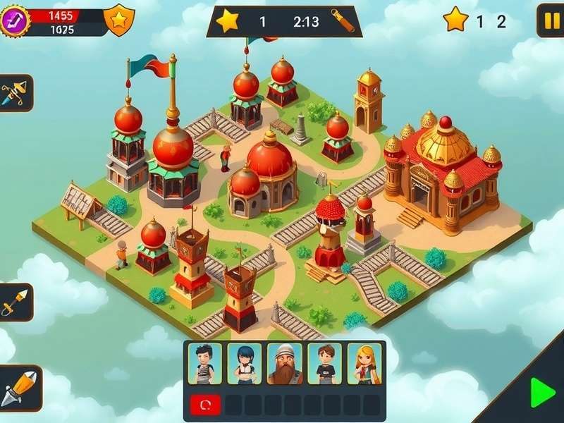 Strategic Battle Scene from Banaras War Saga Banaras War Saga gameplay screenshot showing strategic battle