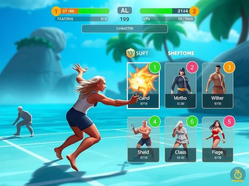 Vibrant Volley Crusader Gameplay Vibrant Volley Crusader gameplay screenshot showing character action