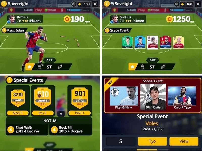 FIFA Mobile Sovereign Team Management FIFA Mobile Sovereign team management interface