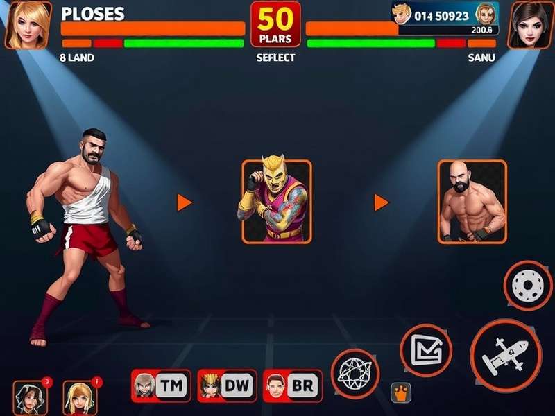 Character Selection in Vicious Ahmedabad Combatant Vicious Ahmedabad Combatant character selection screen