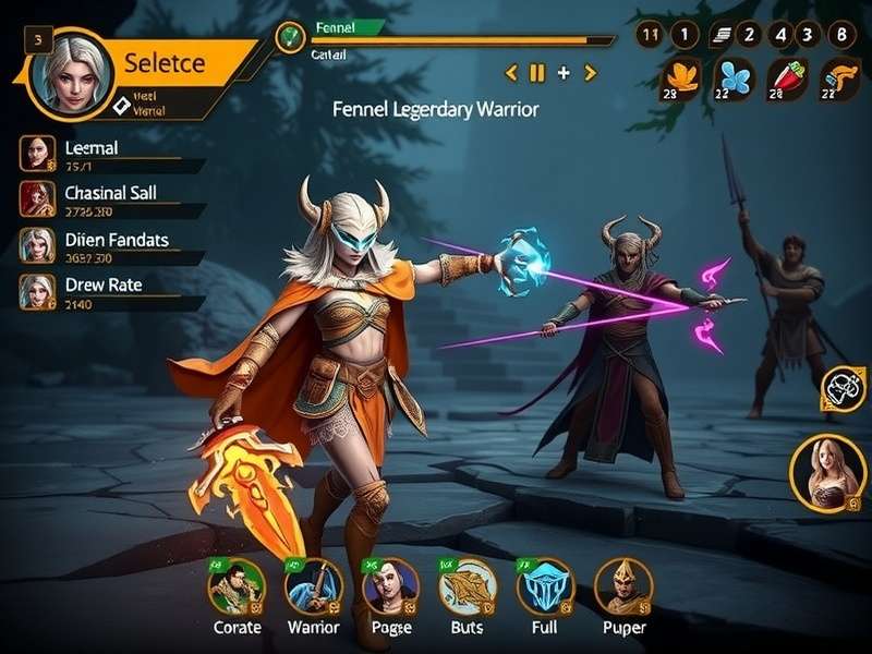 Fennel Legendary Warrior Combat Scene Fennel Legendary Warrior gameplay screenshot showing character in combat
