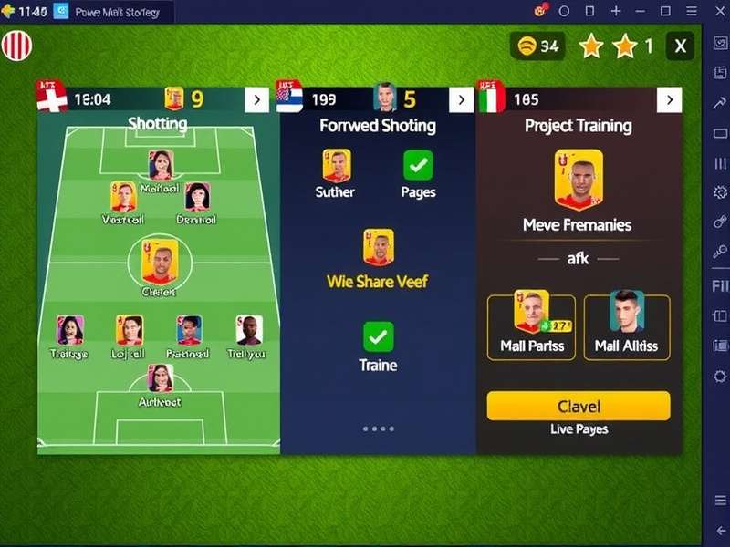 Player Development in FIFA Mobile Power Striker FIFA Mobile Power Striker player training and development interface