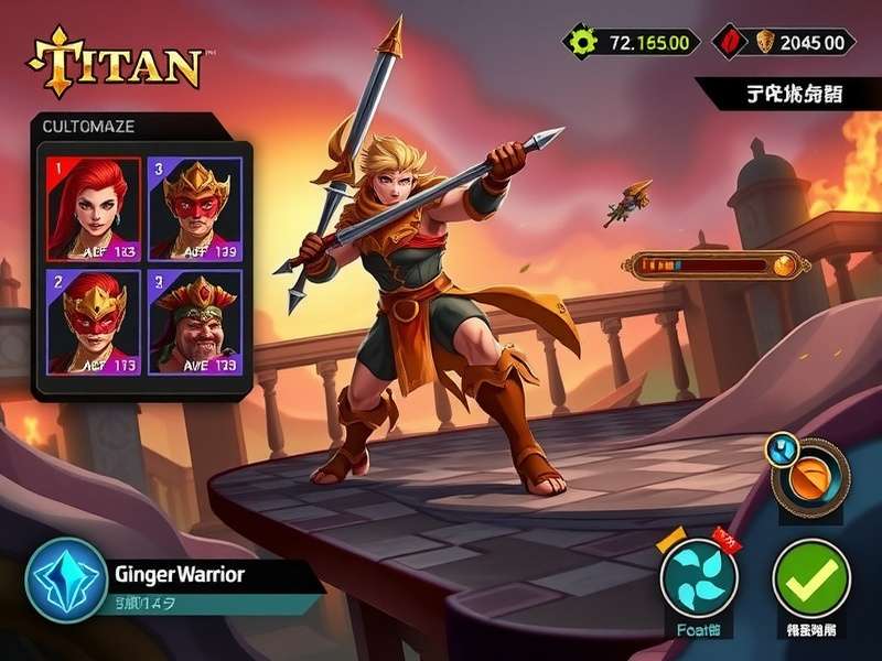 Titan Ginger Warrior Pro - Extensive Character Customization Titan Ginger Warrior Pro character customization interface