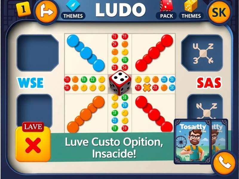 Ludo Infinite Pro Game Interface Ludo Infinite Pro gameplay interface showing colorful tokens and dice