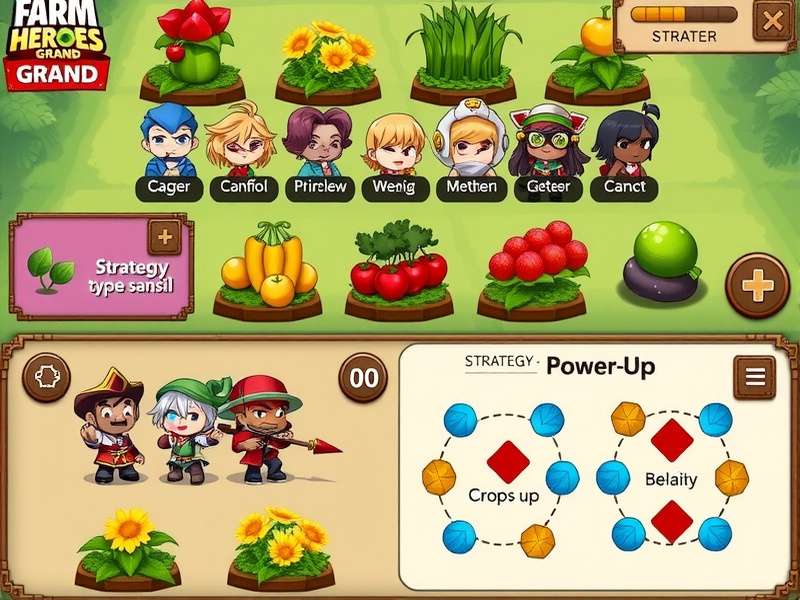 Farm Heroes Grand Power-up Strategies Farm Heroes Grand strategy illustration showing power-up combinations