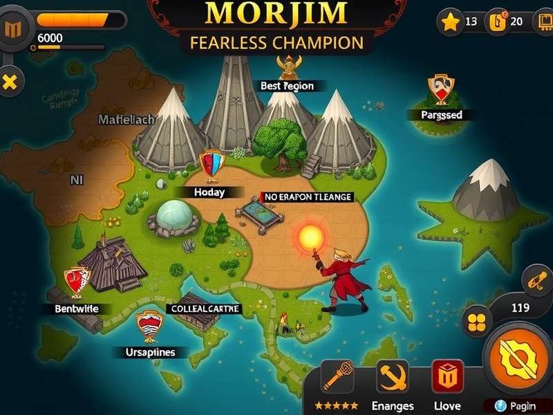 Morjim Fearless Champion Game World Morjim Fearless Champion world map showing diverse regions