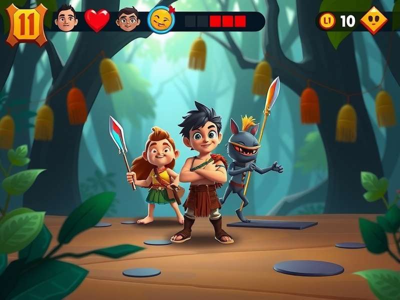 Festival Event in Jungle Bheem Adventure Quest Cultural festival event in Jungle Bheem Adventure Quest with traditional decorations