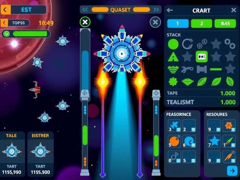 Resource Management in Cosmic Blaster Pro Cosmic Blaster Pro resource management interface
