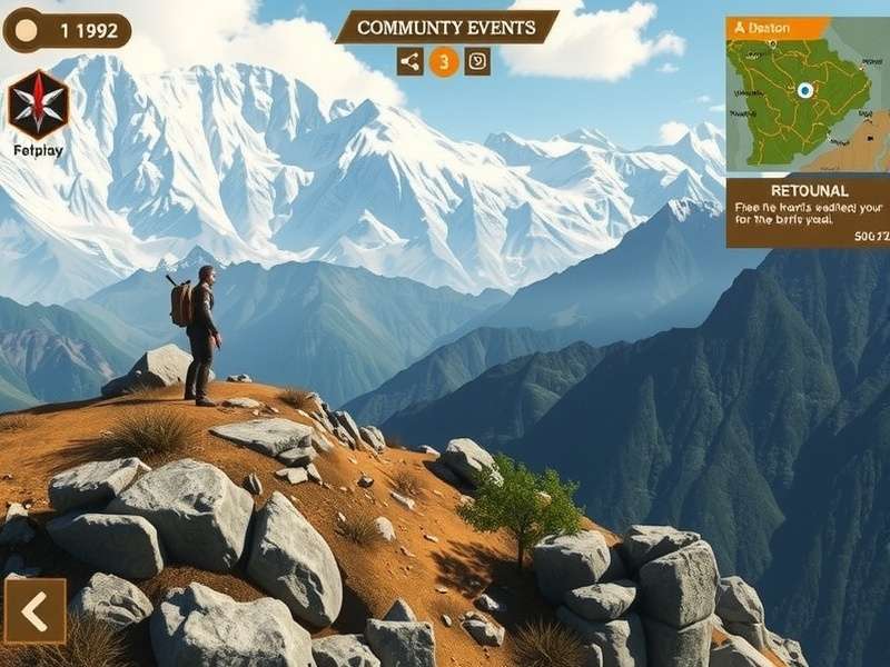 Pioneer Adventure Challenge - Himalayan Exploration Pioneer Adventure Challenge gameplay screenshot showing character in Himalayan landscape