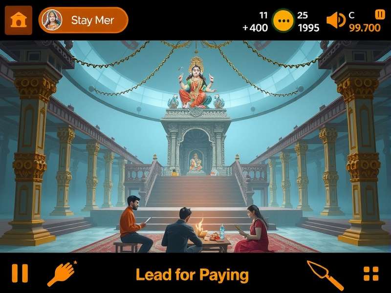 Durga Devotion Place Virtual Temple Durga Devotion Place gameplay screenshot showing temple environment