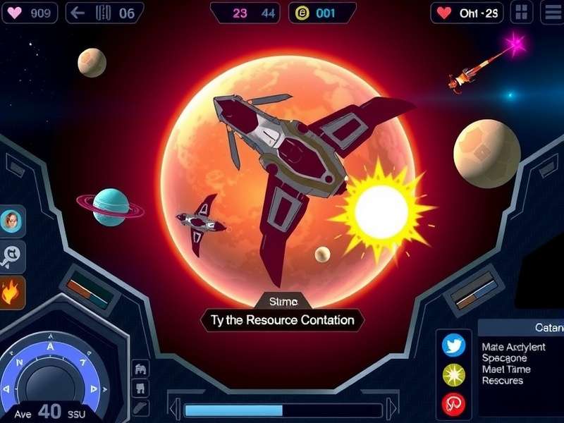 Cosmic Blaster Pro Space Battle Cosmic Blaster Pro gameplay screenshot showing space battle