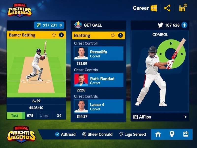 Bengal Cricket Dynasty Legends Bowling Controls Bengal Cricket Dynasty Legends bowling control interface