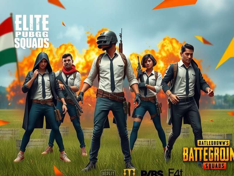 Team coordination in Elite PUBG Squads gameplay Elite PUBG Squads team coordination in battle